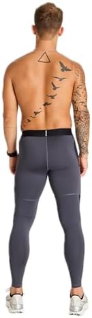 WOLACO Fulton Compression Pant Athletic Baselayer Running Tights For Men
