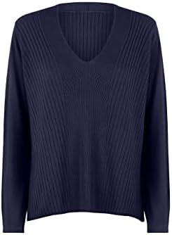 Wolford Merino Blend Top Long Sleeves for Women 100% Merino Wool Sweater with Ribbed Pattern and V-Neck