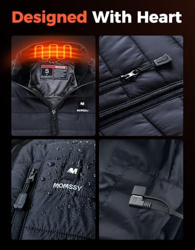 Women Heated Vest With 12000mAh Battery Pack 9 Heated Zones Lightweight Heated Jacket For Outdoor Camping Hunt Ski