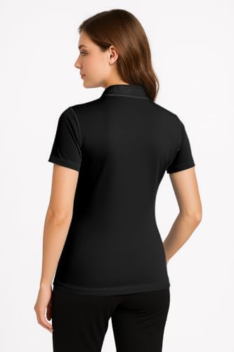 Women's Dry-Fit Golf Polo Shirts 3-Button Golf Polo's In 20 Colors XS-3XL Shirt