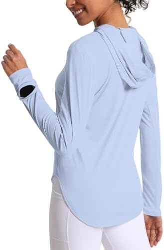 Women's Sun Shirt Hoodie Rash Guard Long Sleeve SPF UV Protection T-Shirts UPF 50+ Hiking Quick Dry Lightweight