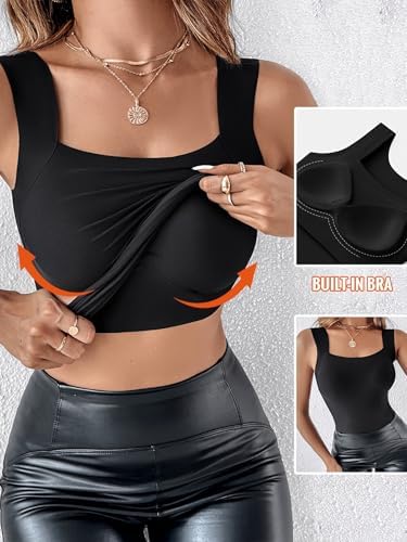 Women'S U-Neck Vest High Elasticity Sleeveless Slim Fit Top Sports Topseamless Slim Fit Baseslim Fit Lifting Vest
