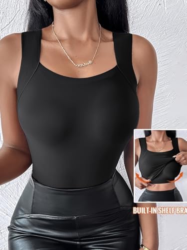 Women'S U-Neck Vest High Elasticity Sleeveless Slim Fit Top Sports Topseamless Slim Fit Baseslim Fit Lifting Vest