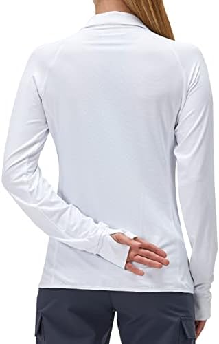 Women's UPF 50+ UV Sun Protection Clothing Long Sleeve Athletic Hiking Shirts Lightweight SPF Zip Up Outdoor Jacket