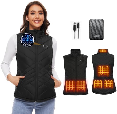Womens Heated Vest 5IN1 Smart Controller Electric Heating Jacket Coat Vests Gifts for Women