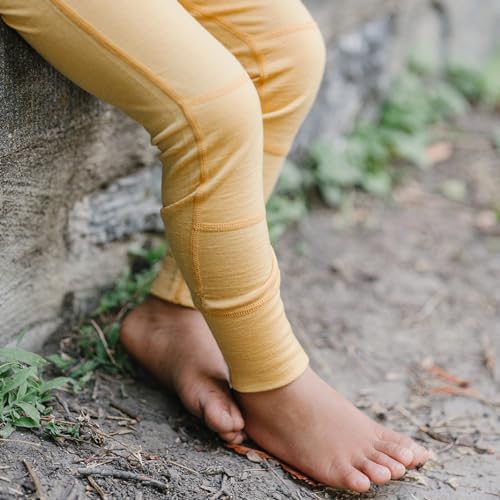 Woolino Merino Wool Base Layer For Kids - Super Soft Kids Leggings - All Natural Base Layer Bottoms
