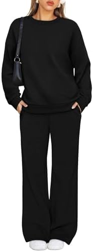 XIEERDUO Sweatsuits Women 2 Piece Outfit Matching Lounge Sets Fall Outfits 2025 Fashion Clothing Crewneck Track Suits