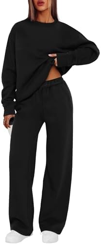 XIEERDUO Sweatsuits Women 2 Piece Outfit Matching Lounge Sets Fall Outfits 2025 Fashion Clothing Crewneck Track Suits