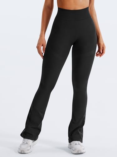YEOREO Mini Flare Leggings Womens Workout Butt Lifting Legging Hidden Scrunch Seamless 28" / 30" Lilliean Yoga Pants