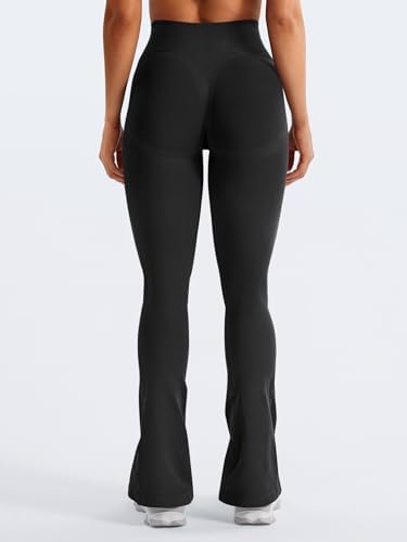 YEOREO Mini Flare Leggings Womens Workout Butt Lifting Legging Hidden Scrunch Seamless 28" / 30" Lilliean Yoga Pants