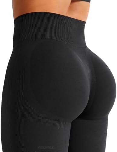 YEOREO Mini Flare Leggings Womens Workout Butt Lifting Legging Hidden Scrunch Seamless 28" / 30" Lilliean Yoga Pants
