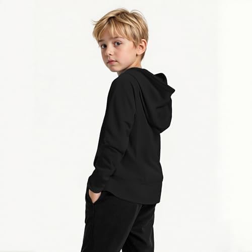 Yesfashion Kids Boys Girls Active Sun Protection Shirt Jackets Lightweight Hooded Cooling Shirt Tennis Running Outdoor