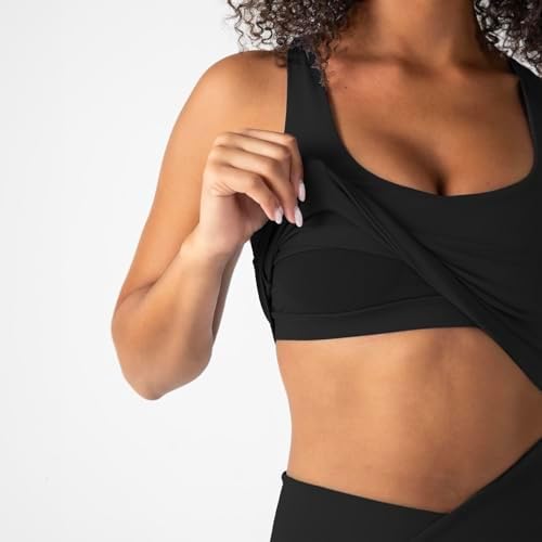 YITTY Active Women's UltraLuxe Built-in Bra Tank Top Athleisure 4-Way-Stretch