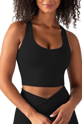 YITTY Active Women's UltraLuxe Built-in Bra Tank Top Athleisure 4-Way-Stretch