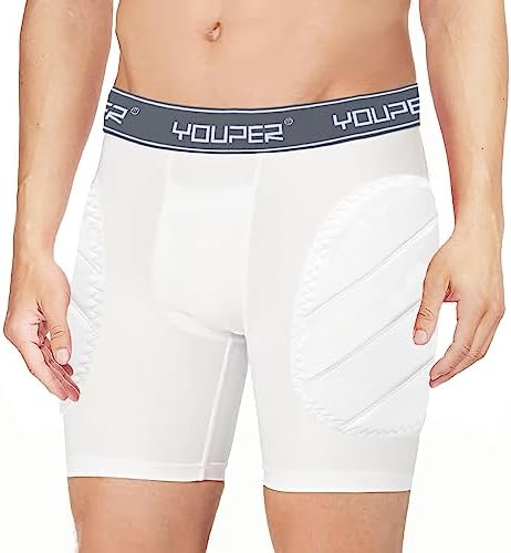 Youper Boys Youth Padded Sliding Shorts With Cup Pocket For Baseball Football Lacrosse