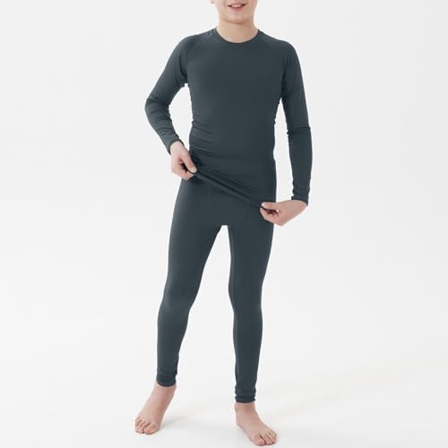 Youth Boys' Compression Leggings Athletic Shirt Tights Top Base Layer Set Sports Youth For Kids