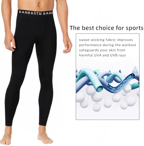 Youth Boys Compression Pants For Basketball Leggings Sports Tights Kids Athletic Soccer Base Layer 2 Pack