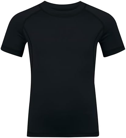 Youth Boys Compression Shirt Short Sleeve Kids Quick Dry Base Layer Undershirt Basketball Athletic T-Shirt
