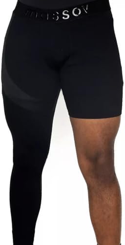 Youth Boys ProForm Single Leg Athletic Tights- Hi-Performance Comfortable Breathable. Right Leg Long