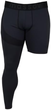 Youth Boys ProForm Single Leg Athletic Tights- Hi-Performance Comfortable Breathable. Right Leg Long