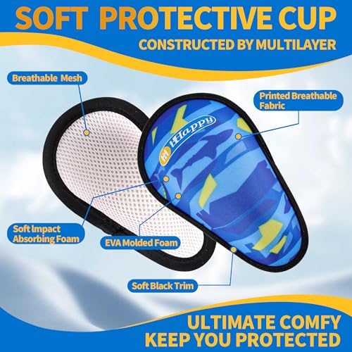 Youth Soft Protective Athletic Cup (Ages 7-12) Boys Groin Protector For Baseball Football Hockey Lacrosse MMA