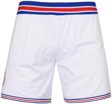 Youth Space Movie Basketball Shorts 90s Sports Shorts for Kid for Halloween White S-XL