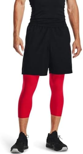 Yuerlian Men's 3/4 Compression Pants Cool Dry Capri Shorts Baselayer Leggings Tights Workout Running Sports Tights