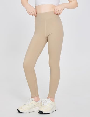 Zaclotre Girls Athletic Leggings Kids High Waisted Activewear Dance Workout Running Yoga Pants