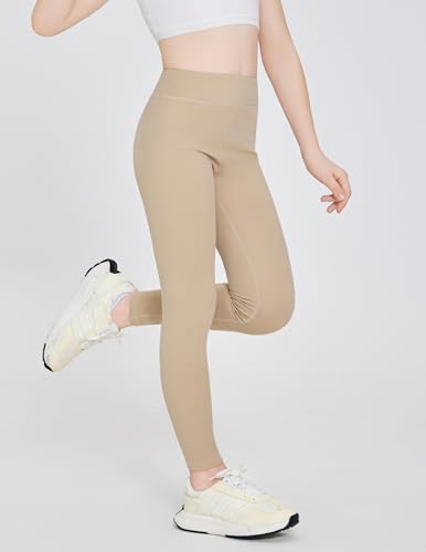 Zaclotre Girls Athletic Leggings Kids High Waisted Activewear Dance Workout Running Yoga Pants