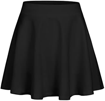 Zaclotre Skorts Skirts for Girls Elastic High Waisted Tennis Skirt with 2 Pockets Athletic Golf Workout Sports Shorts