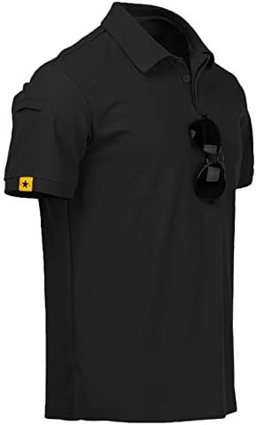 ZITY Mens Polo Shirt Short Sleeve Sports Tactical T-Shirt Athletic Golf Polos Daily Casual Stylish Collared Shirts for Men