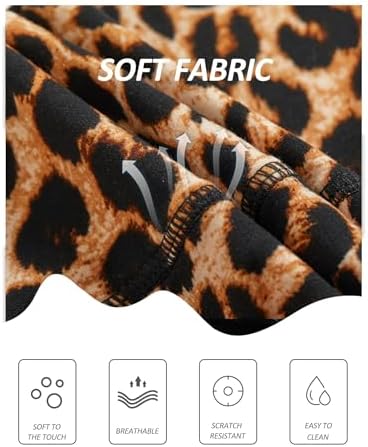 ZOOSIXX High Waisted Leggings For Women - Tummy Control Soft Opaque Printed Pants With Camo Leopard For Workout Skating
