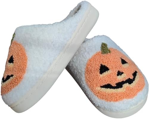 万圣节拖鞋南瓜拖鞋男孩女孩儿童万圣节服装派对礼品装饰 2025 南瓜鞋
