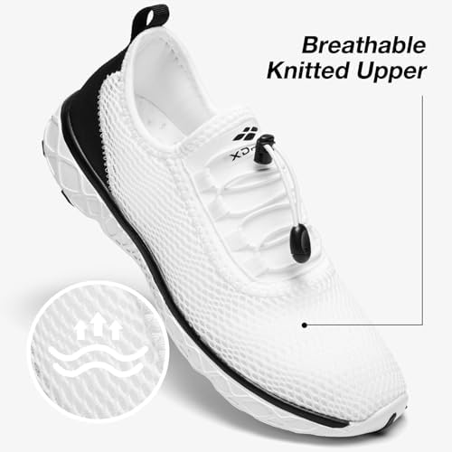 ALEADER Men's Stylish Water Shoes Quick-Dry Xdrain Water Sneakers Lightweight & Comfort Footed