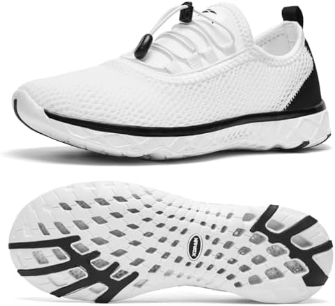ALEADER Men's Stylish Water Shoes Quick-Dry Xdrain Water Sneakers Lightweight & Comfort Footed