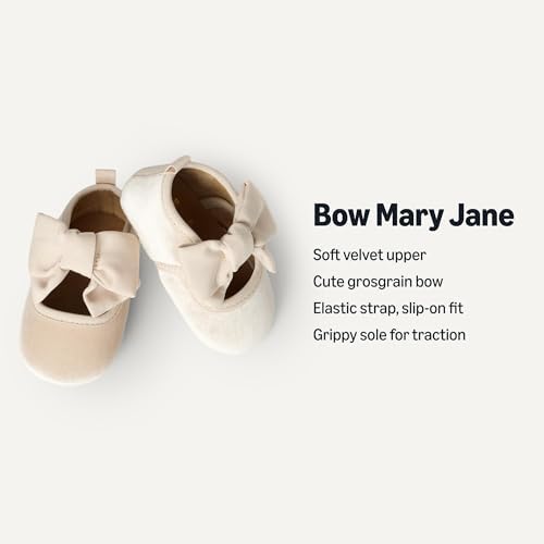 Amazon Essentials X Sofia Grainge Baby Girls' Mary Jane Shoes With Bow Detail