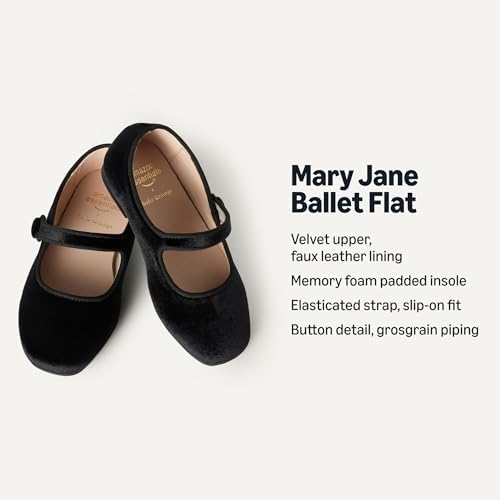 Amazon Essentials X Sofia Grainge Toddler Girls' Mary Jane Ballet Flat Shoes