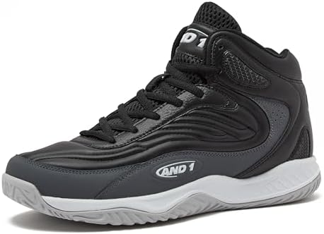 AND1 Pulse 3.0 Basketball Shoes for Men Indoor or Outdoor Street or Court Basketball Sneakers Men - Black Red or White Size 7 to 15