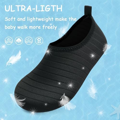 ANLUKE Kids Boys Girls Water Shoes Barefoot Aqua Socks Fast Dry Beach Swim Outdoor Sports Shoes For Toddler