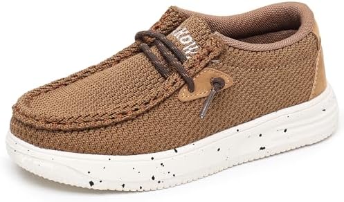 Apakowa Kids Boys Girls Loafers Slip-On Casual Walking Shoes Comfortable & Lightweight (Toddler/Little Kid/Big Kid)