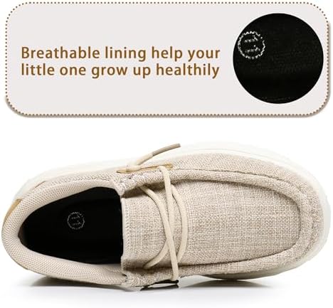 Apakowa Kids Boys Girls Loafers Slip-On Lightweight Comfortable Shoes (Toddler/Little Kid/Big Kid)