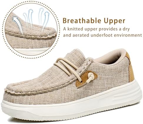 Apakowa Kids Boys Girls Loafers Slip-On Lightweight Comfortable Shoes (Toddler/Little Kid/Big Kid)