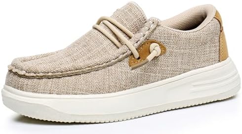 Apakowa Kids Boys Girls Loafers Slip-On Lightweight Comfortable Shoes (Toddler/Little Kid/Big Kid)