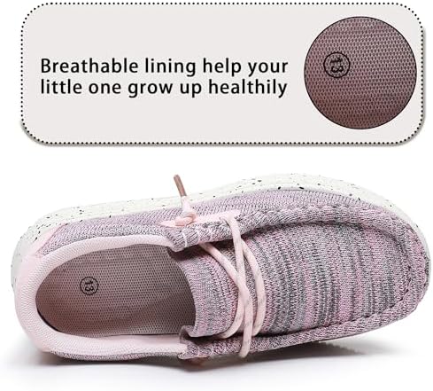 Apakowa Kids Boys Slip On Loafers Boat Shoes Girls Loafers Shoes (Toddler/Little Kid/Big Kid)
