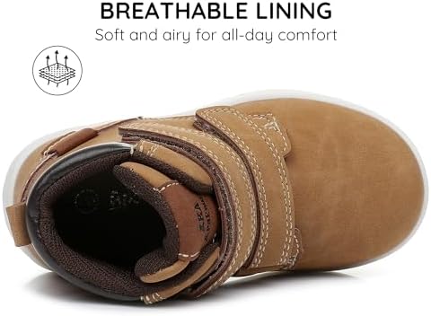 Apakowa Toddler Kids Boys Autumn Fall Boots Water Resistant (Toddler/Little Kid)