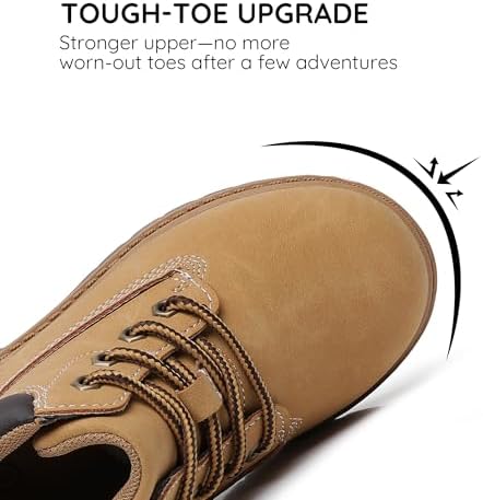 Apakowa Toddler & Little Kid Boys Girls Boots Fall Early Winter Work Boots With Side Zipper (Toddler/Little Kid)