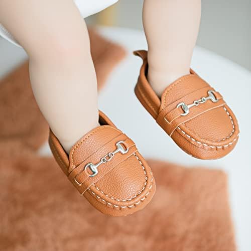 Aploxphy Baby Girls Boys Classic Loafers Infant Oxford Dress Shoes Prewalker Soft Slip On Moccasin Crib Flats Newborn Shoes
