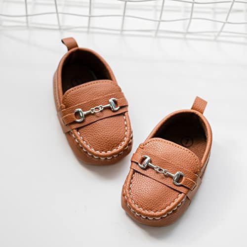 Aploxphy Baby Girls Boys Classic Loafers Infant Oxford Dress Shoes Prewalker Soft Slip On Moccasin Crib Flats Newborn Shoes