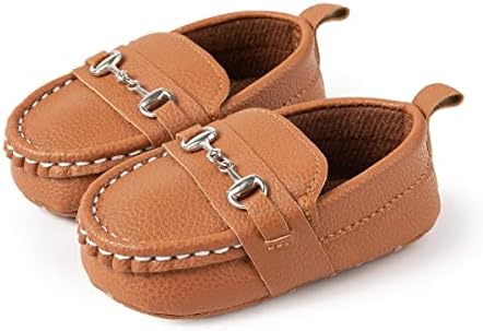 Aploxphy Baby Girls Boys Classic Loafers Infant Oxford Dress Shoes Prewalker Soft Slip On Moccasin Crib Flats Newborn Shoes
