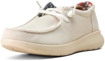 ARIAT Mens Hilo Graphic Stretch Slip On Boat Casual Shoes - Blue